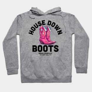 House Down Boots | Fabulous Pink Boots Hoodie